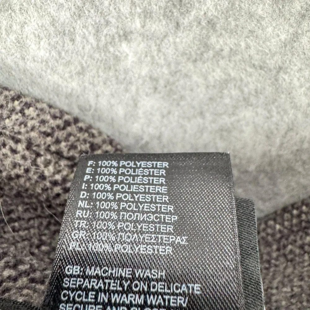 The North Face Sweater Mens 2XL‎ Gray Fleece 1/4 Zip Mock Neck Pullover Outdoor